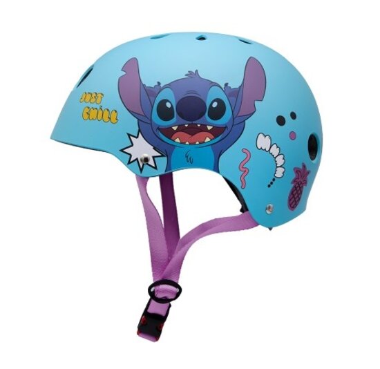 Disney Kinder Fietshelm Sport - Stitch - Blauw - 52-56 CM