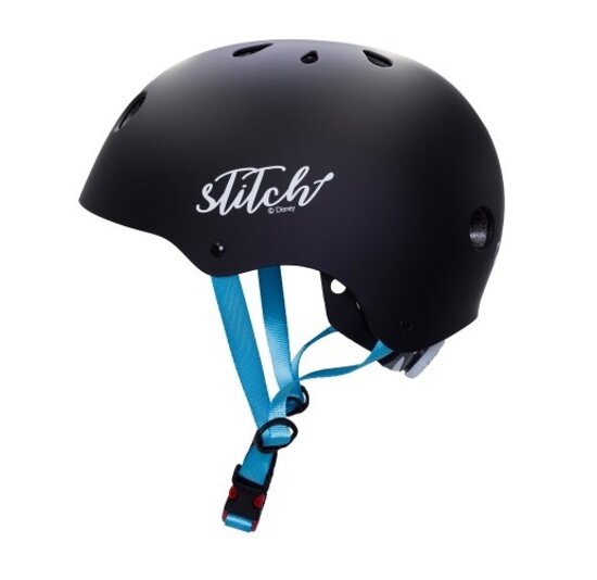 Disney Kinder Fietshelm Sport - Stitch - Zwart - 52-56 CM