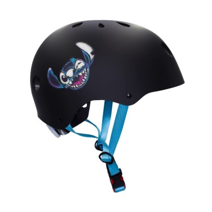 Disney Kinder Fietshelm Sport - Stitch - Zwart - 52-56 CM