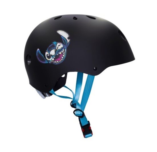 Disney Kinder Fietshelm Sport - Stitch - Zwart - 52-56 CM