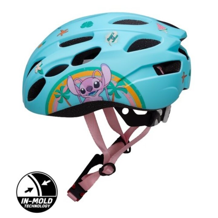 Disney Kinder Fietshelm In-Mold - Stitch - Lichtblauw