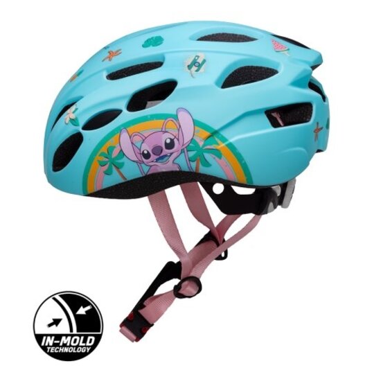 Disney Kinder Fietshelm In-Mold - Stitch - Lichtblauw