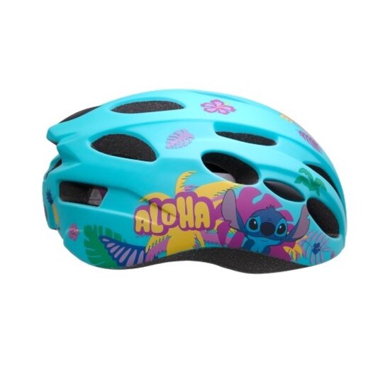 Disney Kinder Fietshelm In-Mold - Stitch - Blauw - 52-56 CM