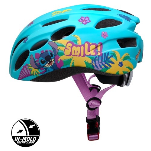 Disney Kinder Fietshelm In-Mold - Stitch - Blauw - 52-56 CM