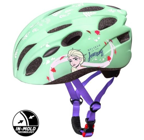 Disney Kinder Fietshelm In-Mold - Frozen - Mintgroen - 52-56 CM