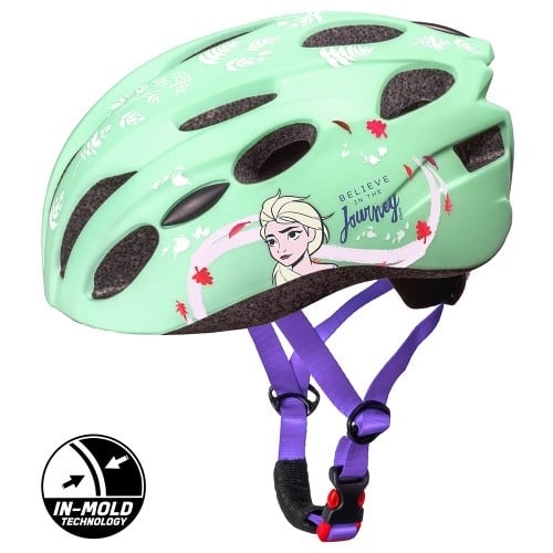 Disney Kinder Fietshelm In-Mold - Frozen - Mintgroen - 52-56 CM