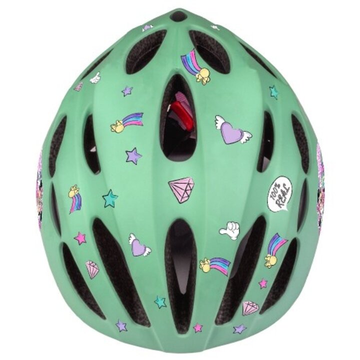 Disney Kinder Fietshelm In-Mold - Minnie - Mintgroen - 52-56 CM