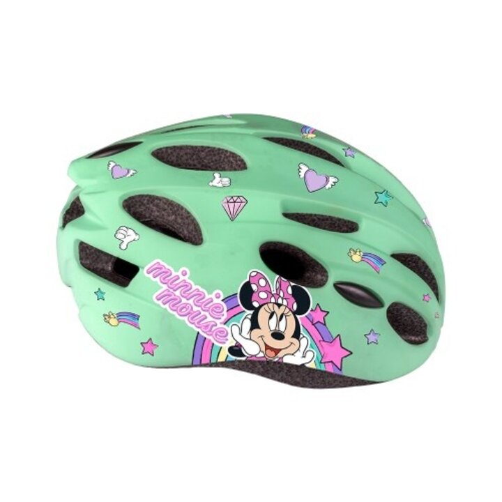 Disney Kinder Fietshelm In-Mold - Minnie - Mintgroen - 52-56 CM