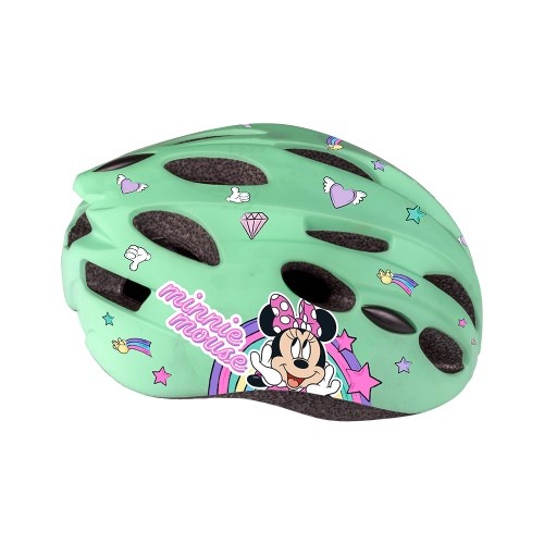 Disney Kinder Fietshelm In-Mold - Minnie - Mintgroen - 52-56 CM