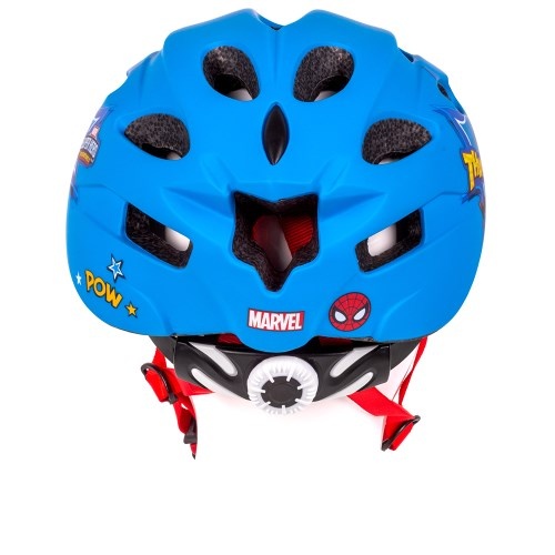 Disney Kinder Fietshelm In-Mold - Spider-Man - Blauw - 52-56 CM