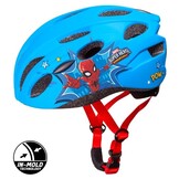 Disney Kinder Fietshelm In-Mold - Spider-Man - Blauw - 52-56 CM