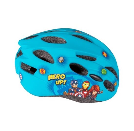 Disney Kinder Fietshelm In-Mold - Avengers - Blauw - 52-56 CM