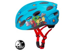 Disney Kinder Fietshelm In-Mold - Avengers - Blauw - 52-56 CM