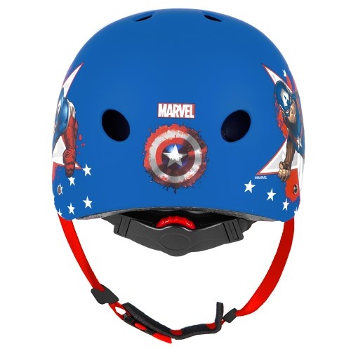 Disney Kinder Fietshelm Sport - Captain America - Blauw - 52-56 CM