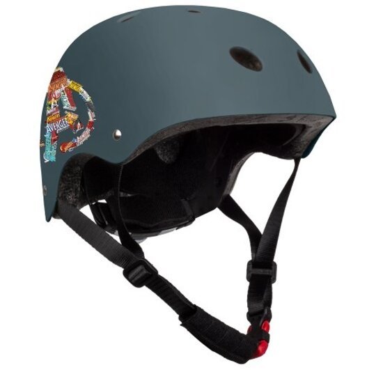 Disney Kinder Fietshelm Sport - Avengers - Donkergroen - 52-56 CM