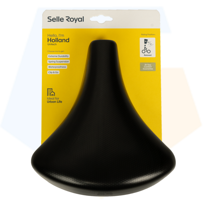 Selle Royal Holland Fietszadel - Unitech - Zwart