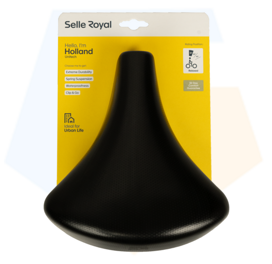 Selle Royal Holland Fietszadel - Unitech - Zwart
