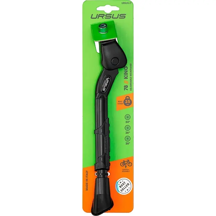 Ursus King Standaard - Enkele Fietsstandaard - 26-28 Inch - Zwart