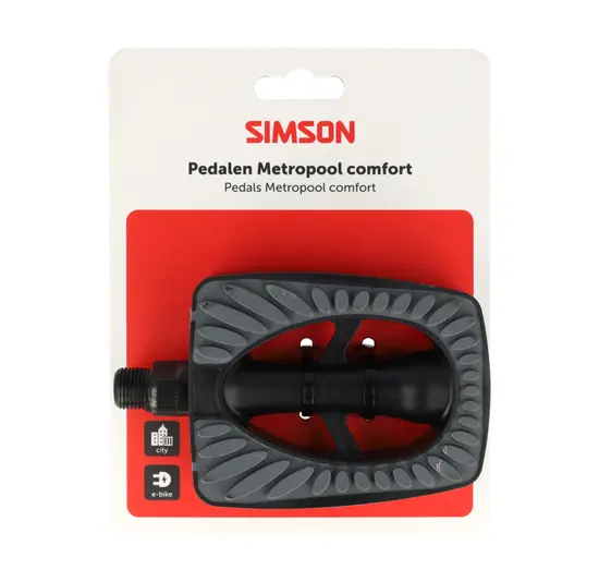 Simson Metropool Comfort Fietspedalen - Antislip