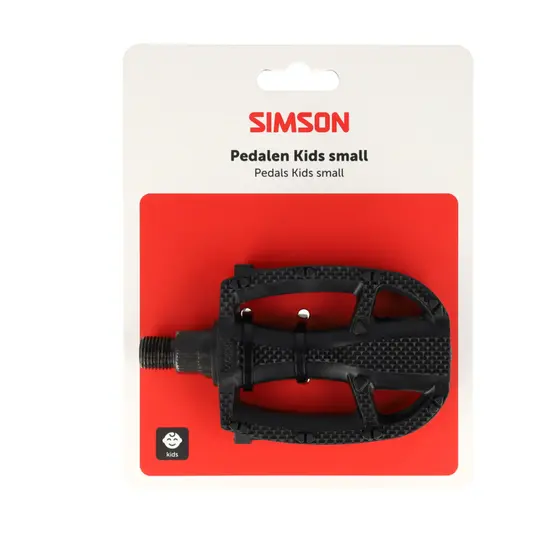 Simson Kids Fietspedalen - Antislip - Zwart