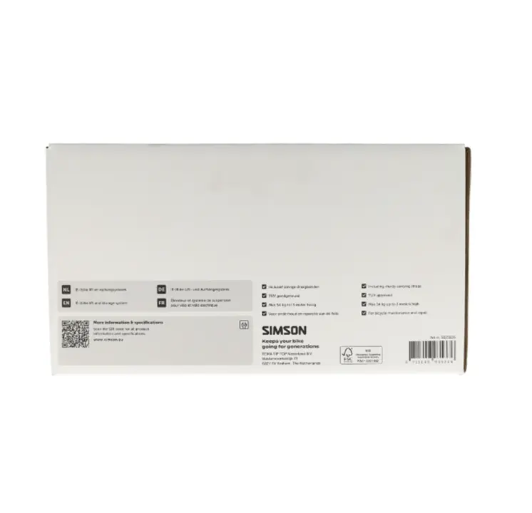 Simson Fietslift - Ophangsysteem - Max 54 KG