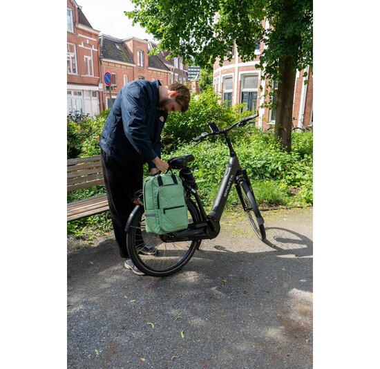 Voltano Daily Enkele Fietstas / Rugtas - Mint groen - Enkele Pakaftas - 100% Waterdicht