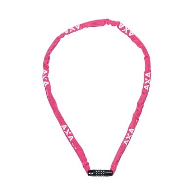 AXA Rigid RCC Kettingslot - Cijferslot - 120 cm - Roze