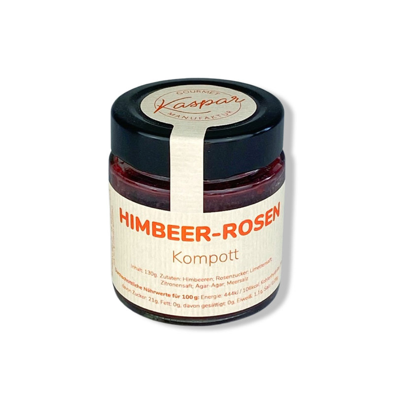 Himbeer Rosenkompott