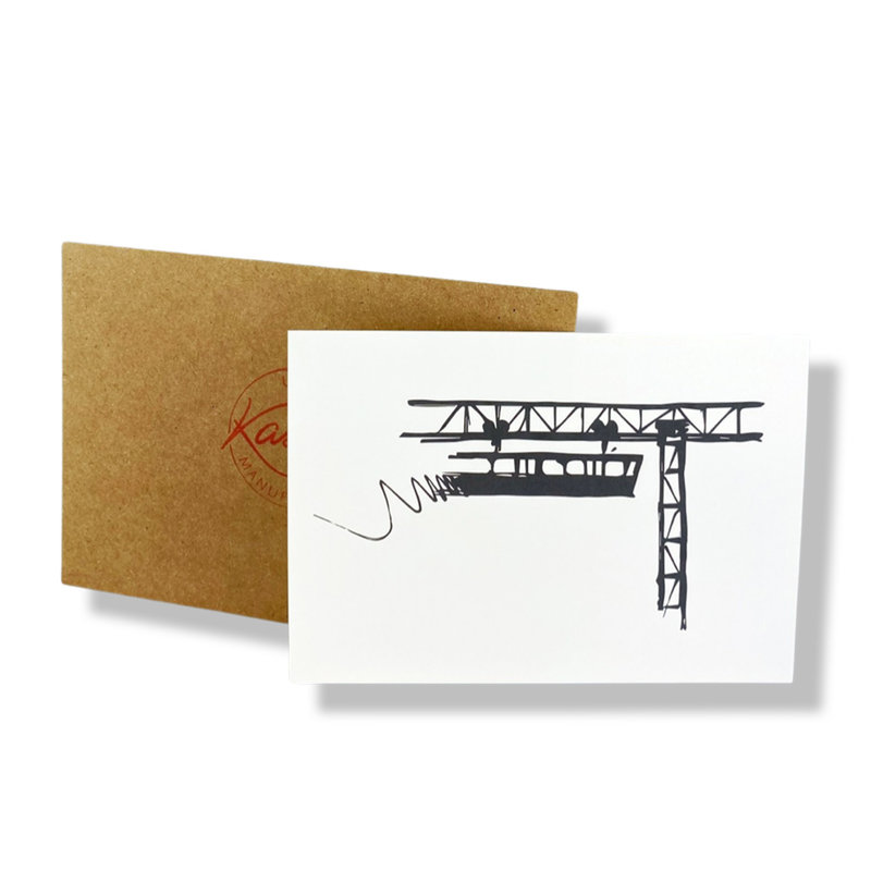 Kunst Postkarte, Schwebebahn