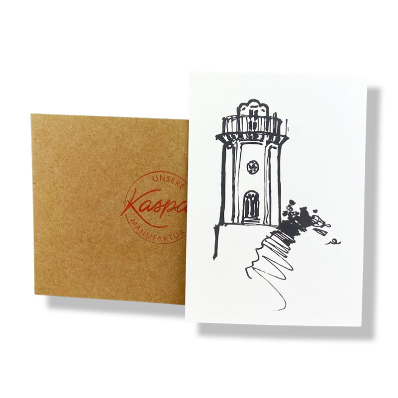 Kunst Postkarte, Elisenturm