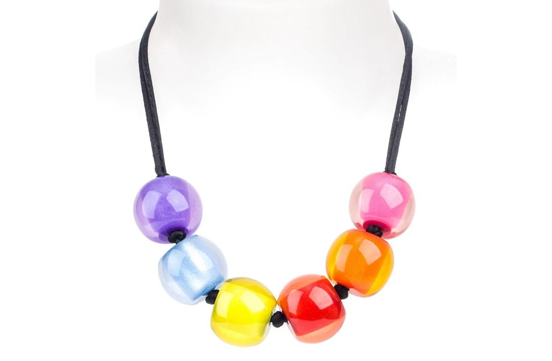 Halsketting Multicolor Q06 | Colourful Beads