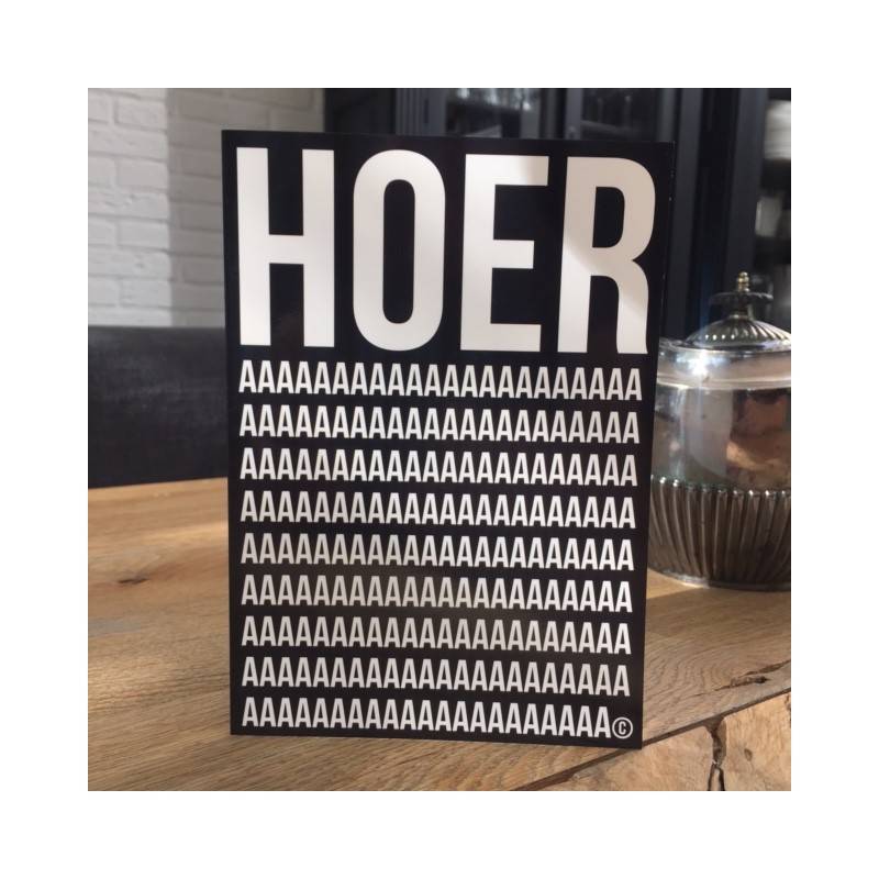 Carte d'anniversaire "HOERa"