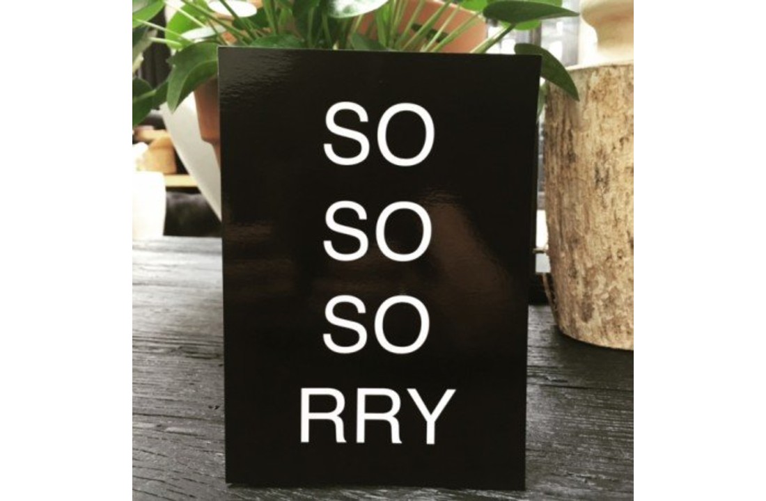 Kaart "Sorry"