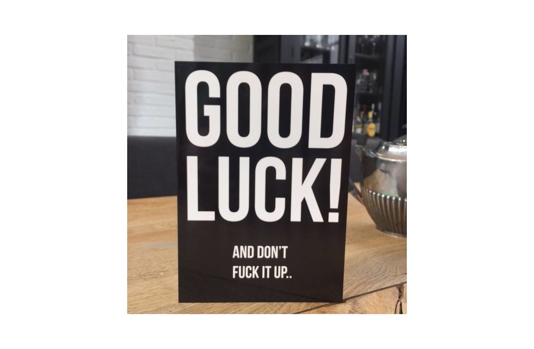 Kaart "Good Luck"