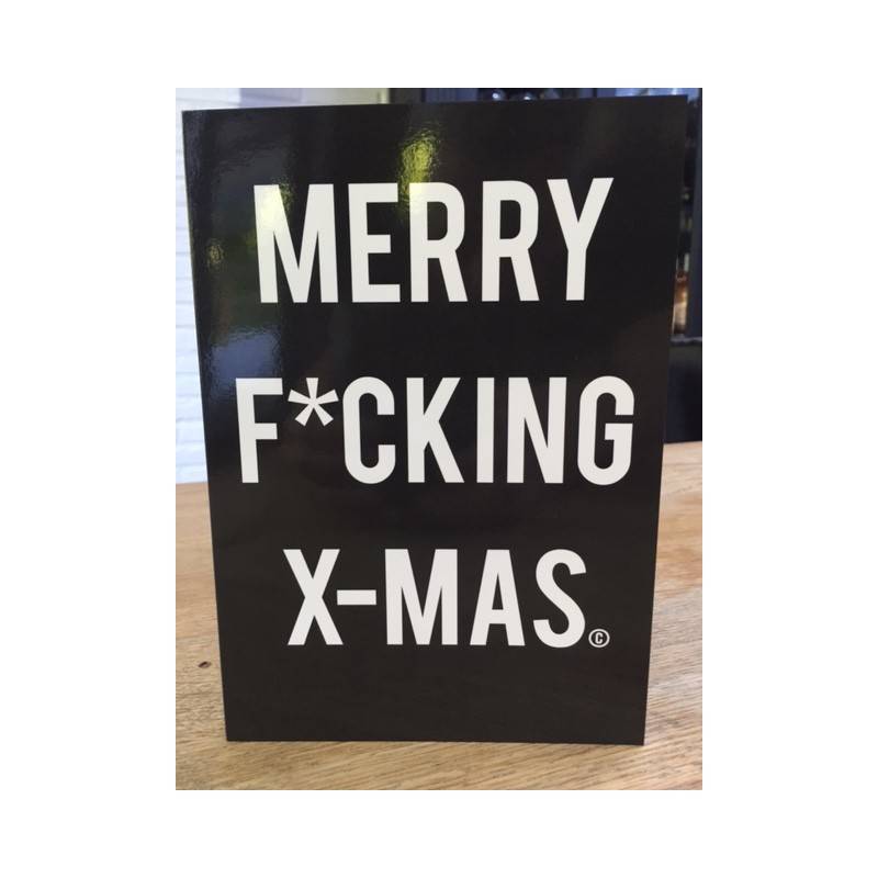 Carte de voeux "Happy F*cking X-mas"