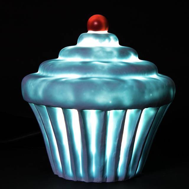 Cupcake lamp Pastelblauw