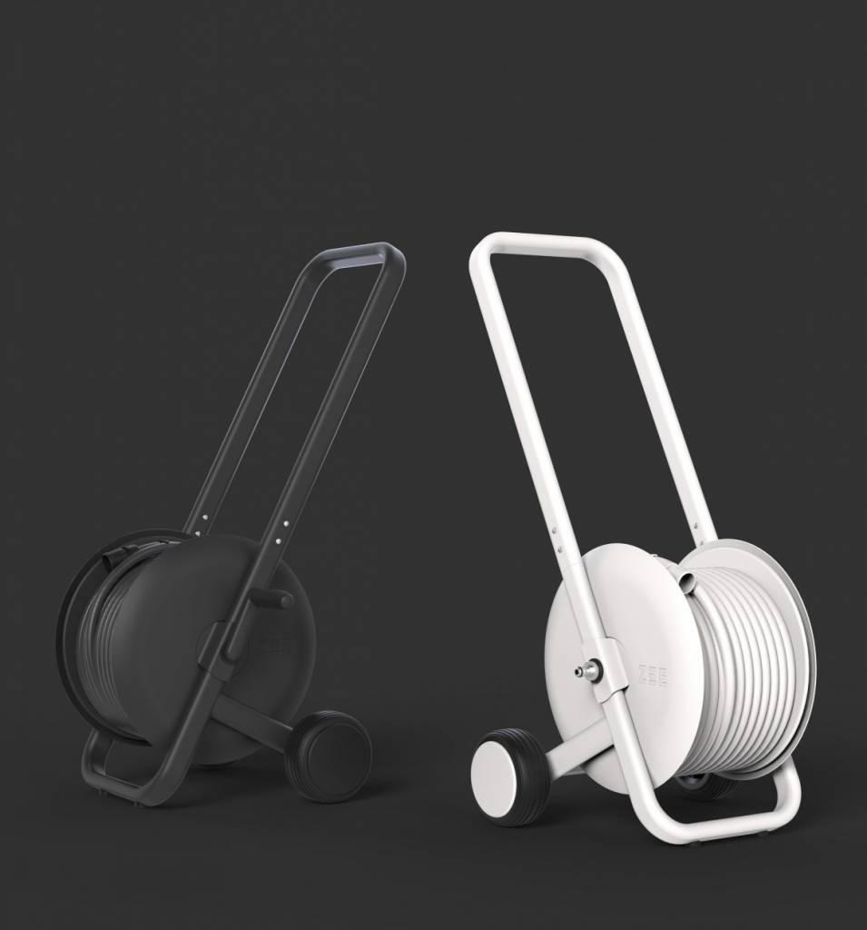Tuyau d'arrosage Tasman 50m Trolley Blanc