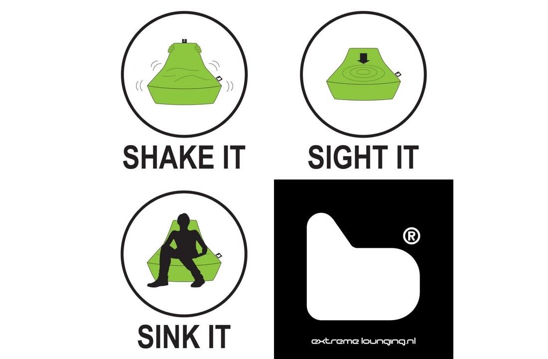 Pouf B-bag Mighty-B Vert Lime