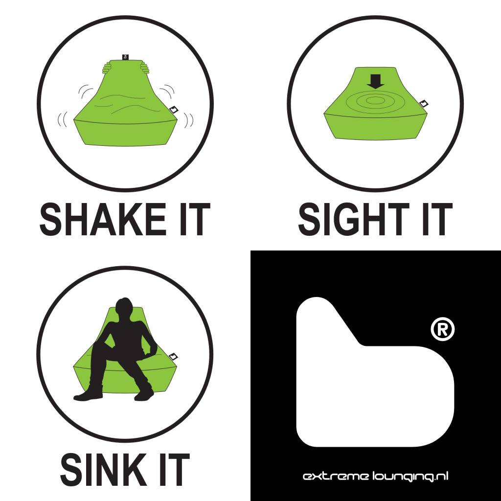 Pouf B-bag Mighty-B Vert Lime