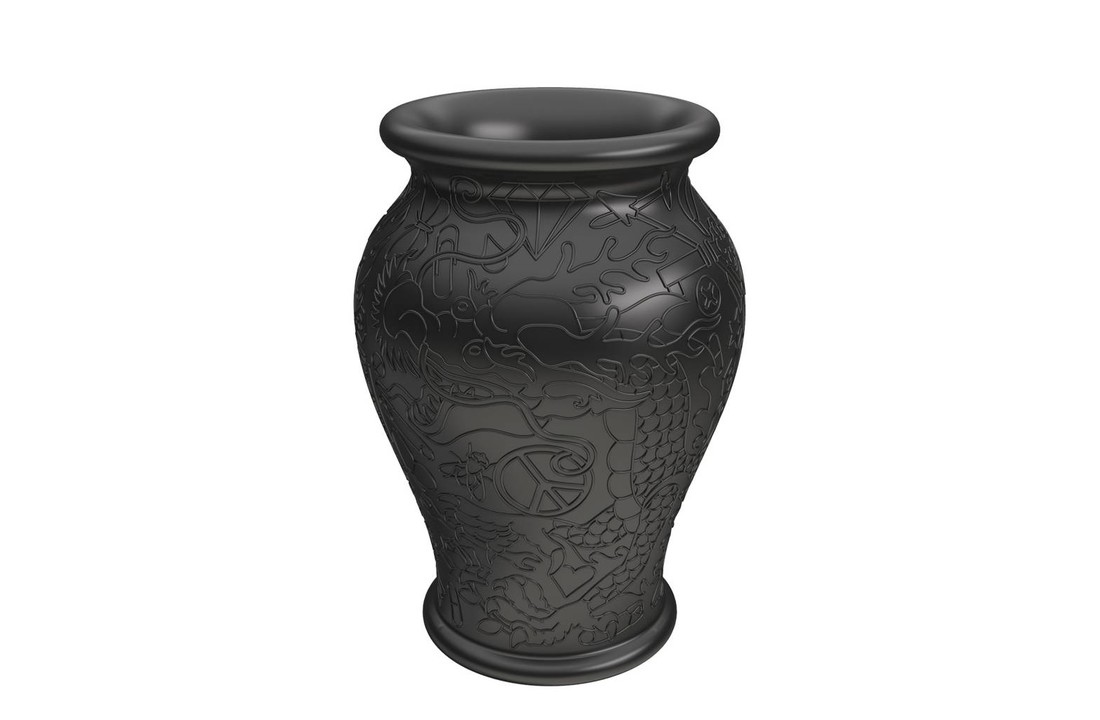 Ming Plantenbak H 60cm Zwart