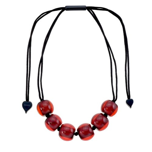 ZSISKA Halsketting donkerrood | Colourful Beads ZSISKA Halsketting donkerrood | Colourful Beads