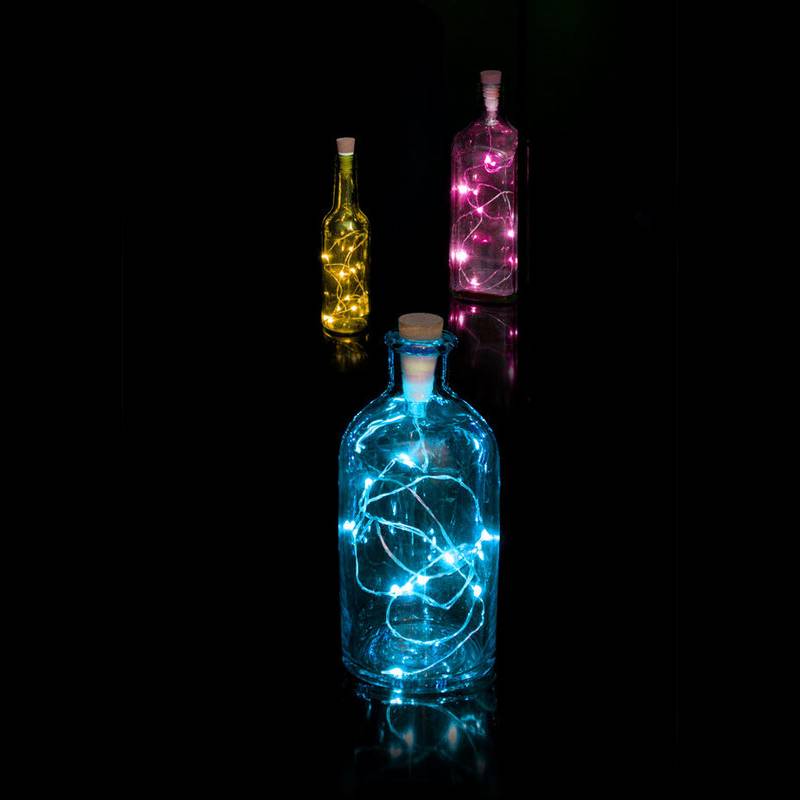 Oplaadbare Bottle String Light - multicolor