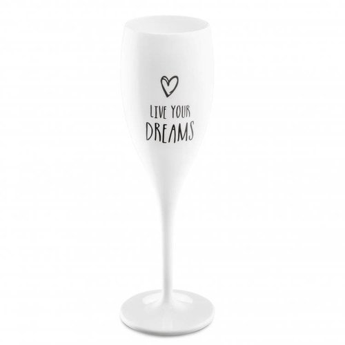 Koziol Flûte à champagne: Live your Dreams Koziol Flûte à champagne: Live your Dreams
