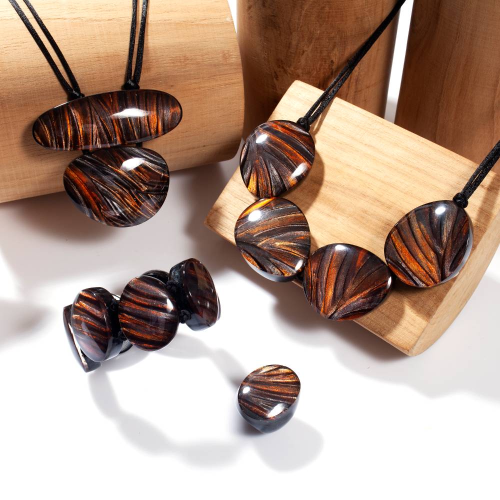 Collier brun rouille | Eden
