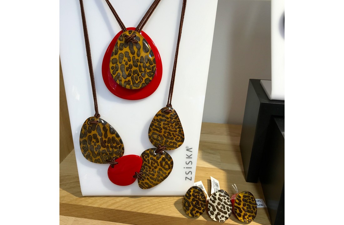 Collier Q4 Yellow/Red | Leopard