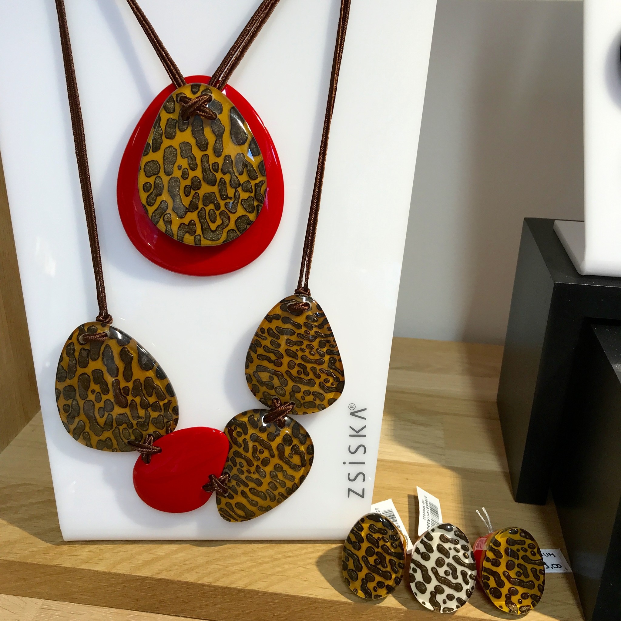 Collier Q4 Yellow/Red | Leopard