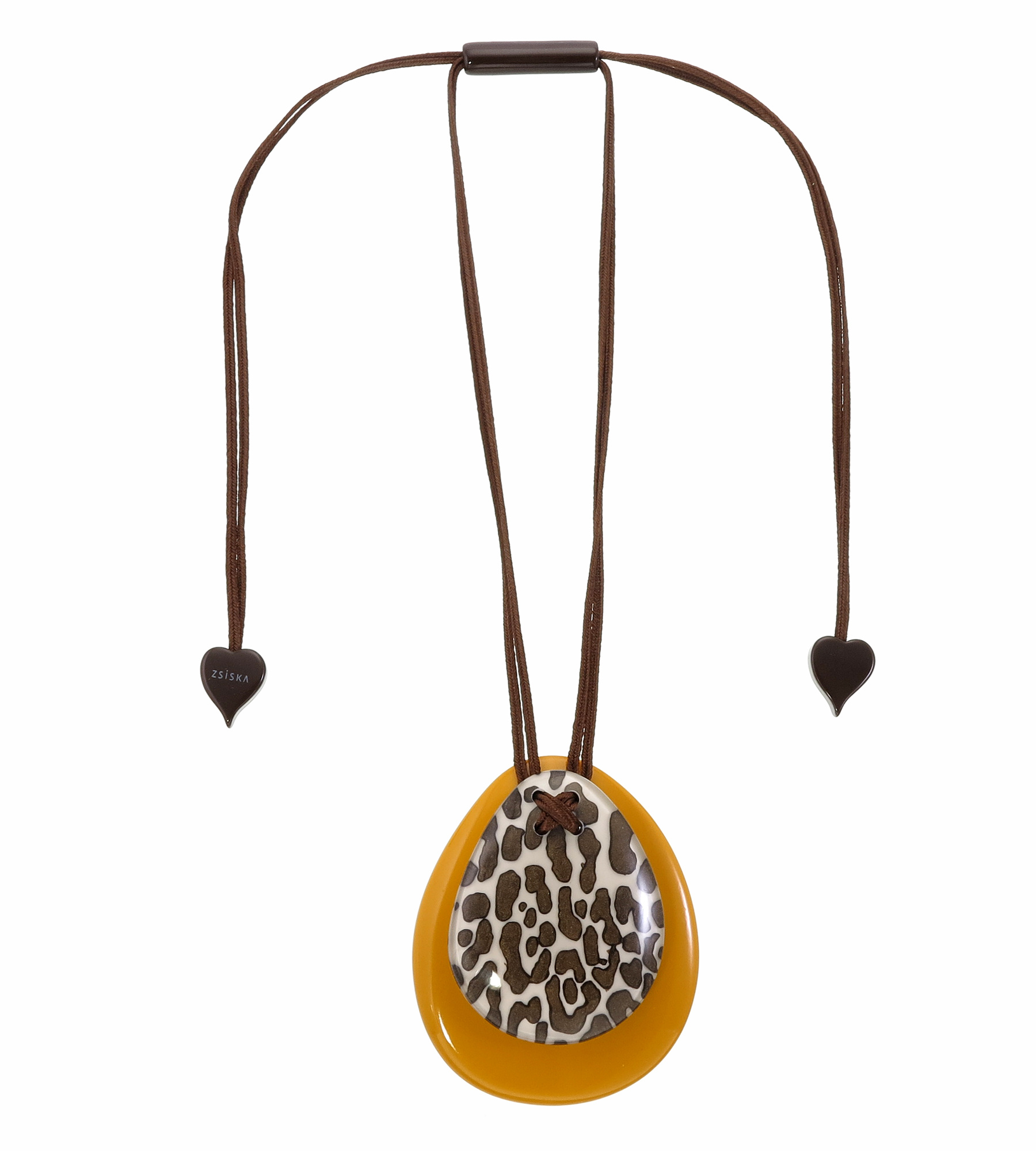 Collier White/Yellow | Leopard