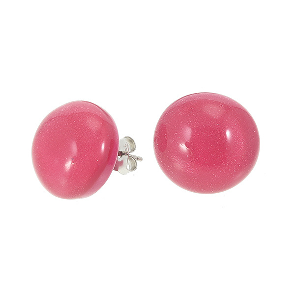 Oorstekers pink ø 17 mm | Colourful Beads