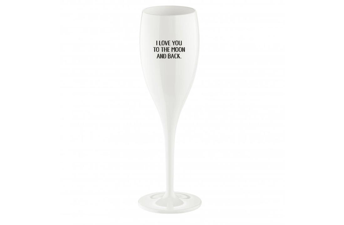 Flûte à champagne: Love you to the moon... | 100 ml