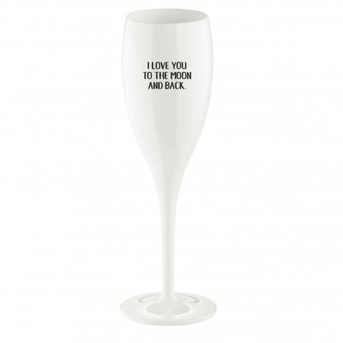 Koziol Flûte à champagne: Love you to the moon... Koziol Flûte à champagne: Love you to the moon...